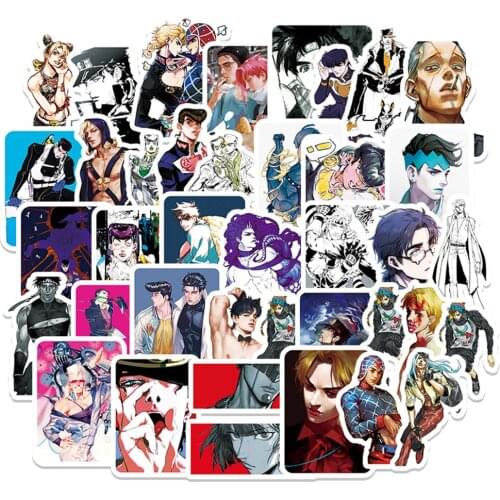 10/30/50PCS Cartoon Anime Bizarre Adventure Graffiti Skateboard Notebook Graffiti Computer Luggage Waterproof Sticker Wholesale