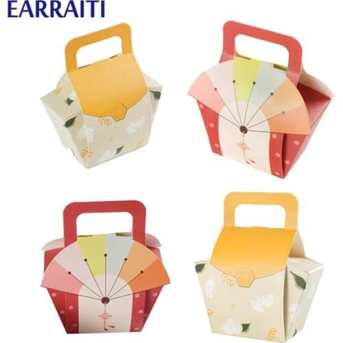 12pcs Candy Gift Box For Baby Shower Paper Packaging Bags Small Wedding Candy Boxes Party Favor Birthday Cookies Cardboard