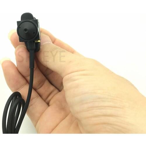 2.5Mm Stereo Jack Plug 15*15MM Mini Size Camera With Bracket 1000 TV Line 3.7mm Lens CMOS Analog Camera mic For Portable DVR&FPV