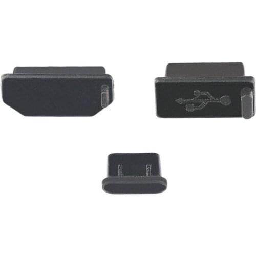 3pcs Soft Silicone Dust Cover USB HDMI-Compatible Type-C Interface Dust Plug For DJI Mavic 2 Smart Controller