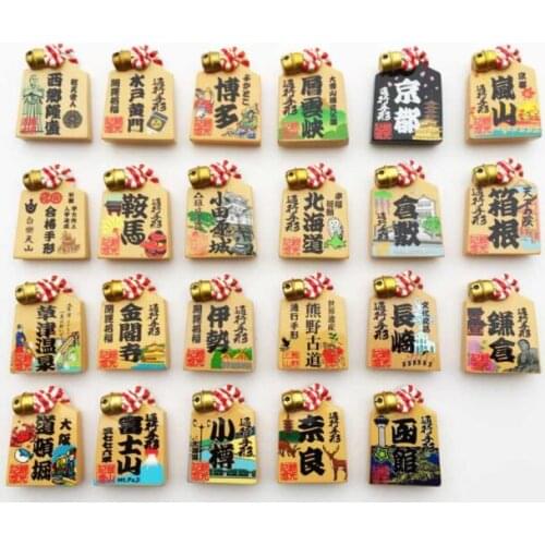 Cute Japan Fridge Magnet Souvenir Shiba Inu Maihime Mount Fuji Ninja Resin Refrigerator Magnetic Sticker Home Decor