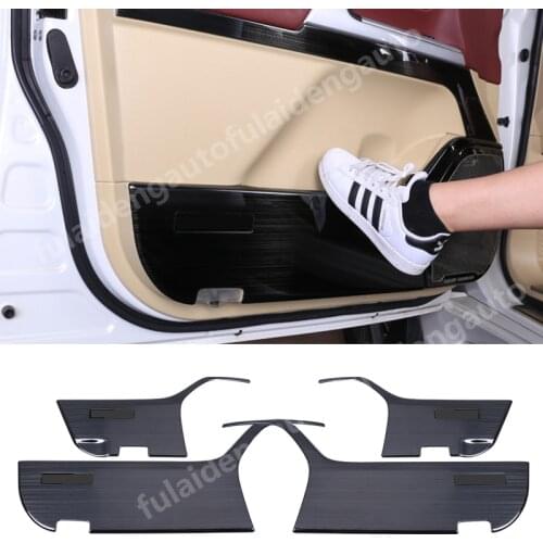 4pcs For Toyota Land Cruiser LC200 2012-2019 stainless steel Car Door Anti-Kick Anti-Dirty Guard Cover Trim Car Styling