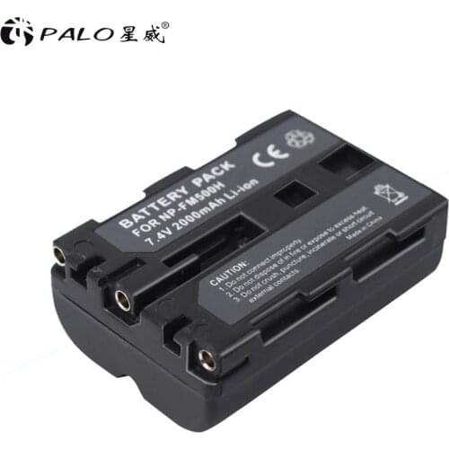 PALO rechargeable camera battery 2000mah 7.4v li-ion np-fm500h np camera battery pack for sony a850 a900 a300 a200k a350 a200