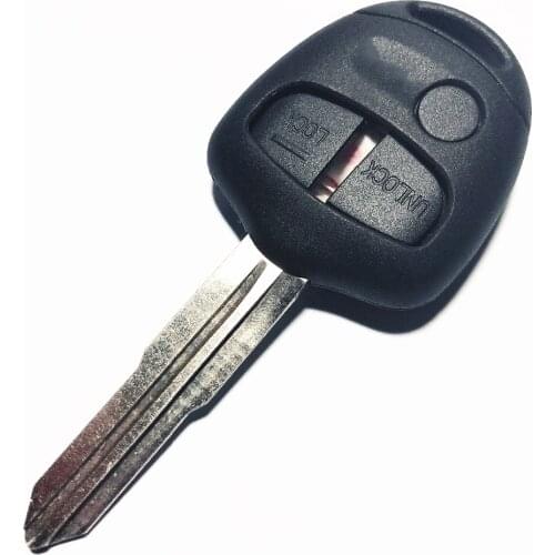 Remote Case Fob Cover For MITSUBISHI Lancer Evolution Grandis Outlander 3 Button Key Shell with Groove on Left of Blade