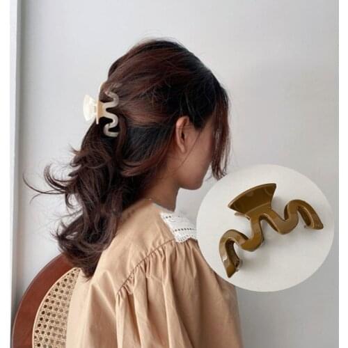 Color Claw Clip Large Barrette Crab Hair Claws Bath Clip Ponytail Clip For Women Girls Hair Accessories Gift
