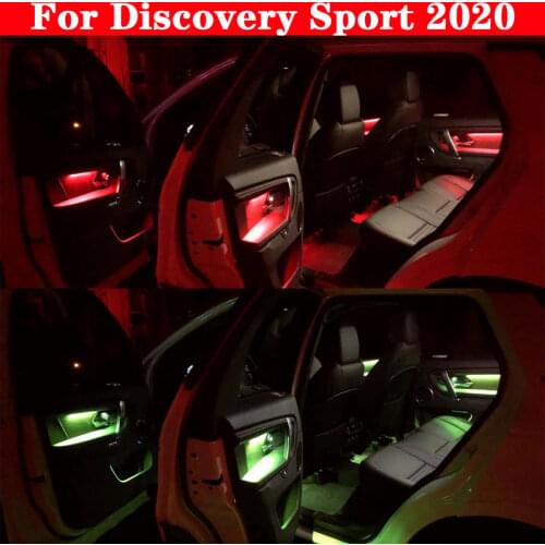 For Land Rover Discovery Sport 2020 Sreen Control Decorative Ambient Light LED Atmosphere Lamp illuminated 10 Colors Strip Set