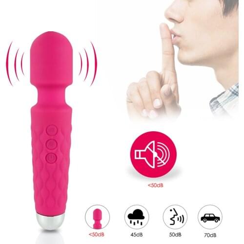 Dildo Female Masturbator Powerful Magic Massage Wand AV Vibrator for Woman Clitoris Stimulator USB Charging Toys for Adults