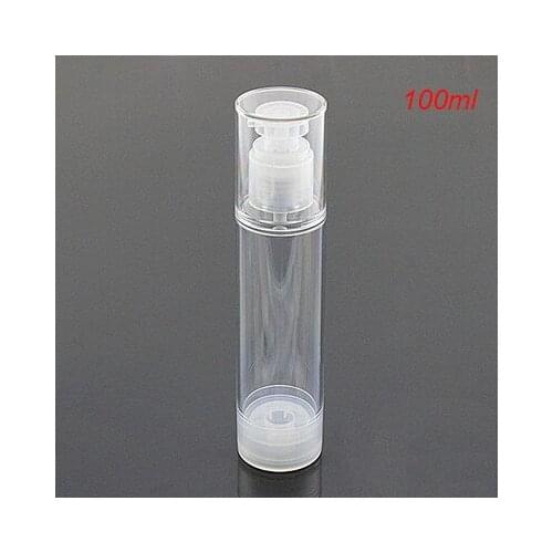 Hot 100ML clean airless bottle plastic lotion bottle vacuum bottle with airless pump Refillable Bottles CONTAINER FOR COSMETIC