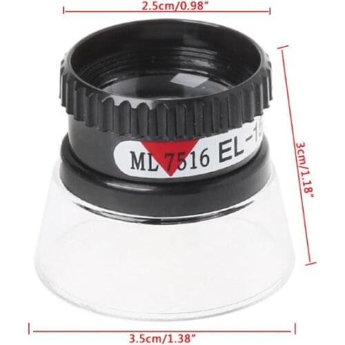 15X Monocular Magnifying Glass Loupe Lens Map Eye Magnifier Jewelry Repair Tool Drop Ship