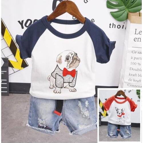 Children Clothes Sets Kids Toddler Boy Summer Clothes Cartoon T-Shirt + Shorts Baby Boys Outfit Infant Sport Suits Tracksuit