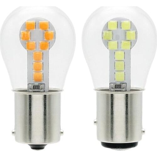 4Pcs P21W BA15S 1156 LED Car Reverse Bulb Turn Signal Lamp 12V 3030SMD 1157 BAY15D Auto Brake Light