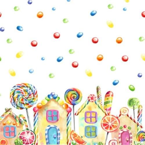 Cartoon wall stickers transparent opaque PVC frosted for kids rooms home window decoration with plastic glass film mural decals