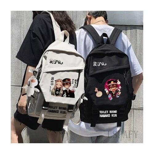 Toilet-bound Jibaku Shounen Hanako-kun Nylon Backpack Student Cute School Bag Kawaii Girl Boy Backpack Laptop Female Book Bag
