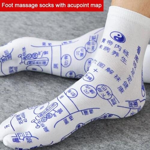 Acupressure Reflexology Socks Foot Massage Socks Anti Slip Breathable Yoga Socks for Fitness Sports Training SCVD889