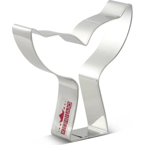 KENIAO Ocean Mermaid/Whale Tail Cookie Cutter - 8.6 x 9.7 cm - Biscuit Fondant Sandwich Bread Cutters - Stainless Steel