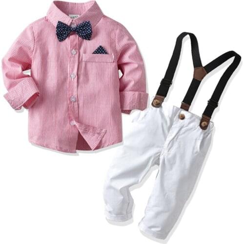 Baby Boy Clothes Gentleman T-shirt Tops+Pants Outfits 2Pcs Kids Baby Boys Casual Clothes Sets Kids Set For Baby Clothes Newborn