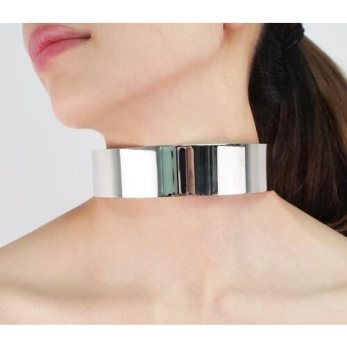 Alloy Torque Choker Necklace For Women Chokers Big Statement Collar Maxi Necklace African Jewelry Accessories UKEN