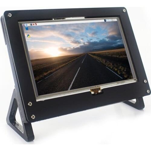 Raspberry Pi 3B LCD 5 inch Touch Screen 800*480 Display with Acrylic Case Bracket for Raspberry Pi 3 Model B 3B Plus