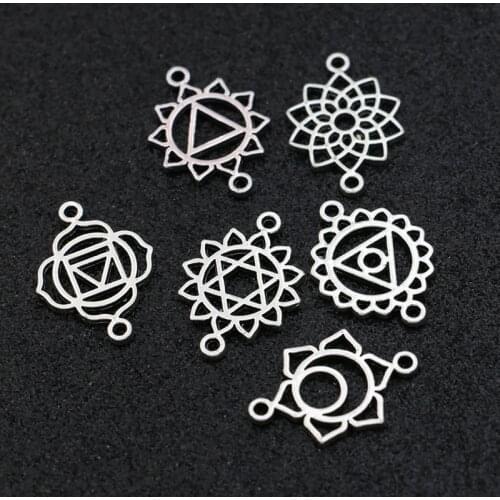 Mixed Flower Charm Connector for Jewelry Making Bracelet Accessories Craft DIY Jewelry Findings