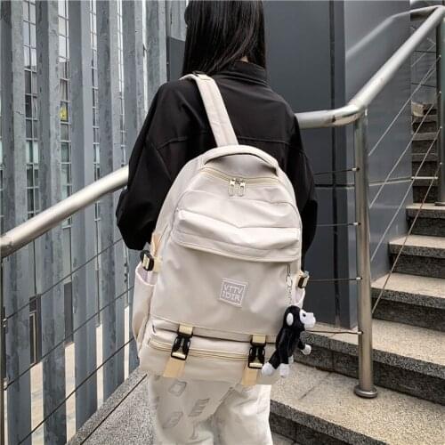 Fashion Casual Student School Bag Business Trip Travel Bag Backpacks For School Teenagers Girls Fashion Men Backpack Simple