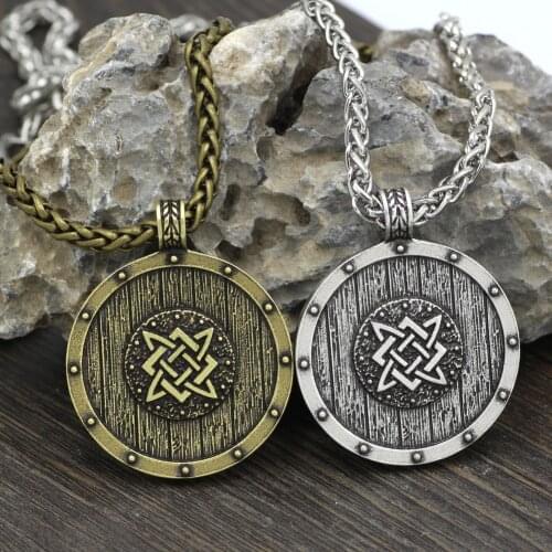Slavic Pendant Kolovrat Symbol Amulet And Talisman Vintage Jewelry Male Necklace Women Jewelery Sale