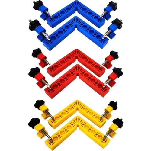 90 Degree Clamps Positioning Square Right Angle Clamping Tool Carpenters Woodworking Corner Clamps, Plastic