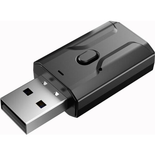 USB Bluetooth-Compatible Dongle Adapter 5.0 Wireless Mini 3.5mm Jack AUX Music Audio Transmitter Receiver for PC Computer TV