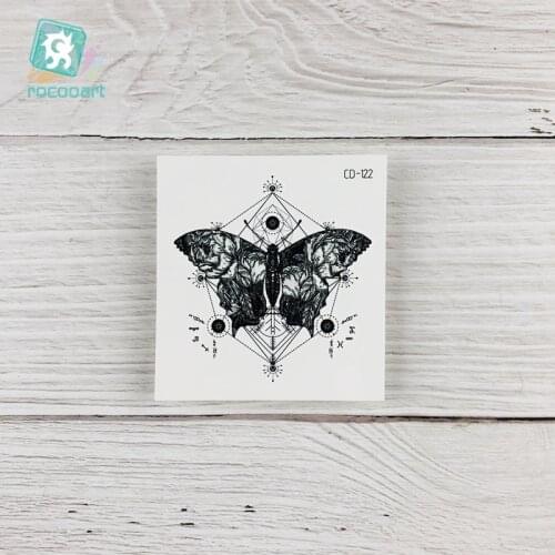 Moths Waterproof Temporary Tattoos Men Body Arm Sticker tattoo Hand Back Shoulder Tattoo Sticker Cool Harajuku Tattoo
