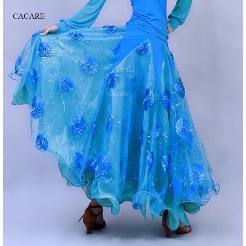 Ballroom Dance Skirts CHEAPEST Standard Ballroom Flapper Dress for Waltz Tango Dance Flamenco 6 Colors D0409 Big Hem