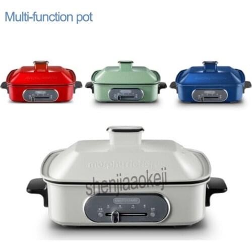 1pc Multi-function pot Electric hot pot barbecue stove MR9088 Household frying pan 2.5L capacity 220v 1400w