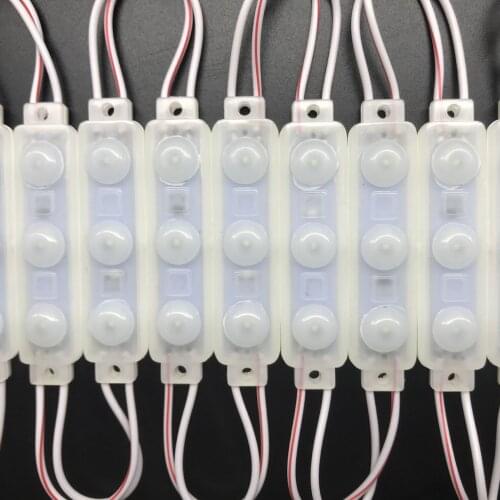 1000pcs 1.2w 66x15mm LED Module injection len 160 degree 3 LEDS Lightbox Backlight Letter Sign LOGO Module light