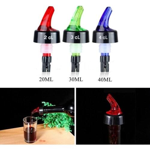 20/30/40ml Measure Flow Pourer Liquor Spirit Nip Wine Cocktail Dispenser Tool