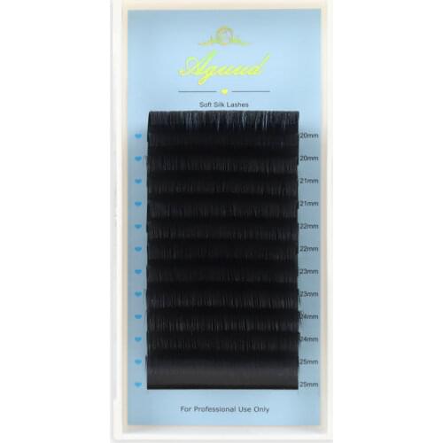 25mm Individual Eyelashes Extension Natural Soft Volume Lashes Faux Mink Classic Lashes Extension Korea Silk Mink Lash Supplies