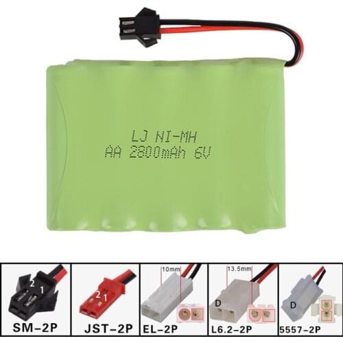 6v 2800mah AA NI-MH M Battery High capacity electric toy battery Remote car ship robot rechargeable free shipping