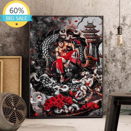 Diamond Embroidery Full Round Drill Diy Diamond Painting Japan Anime Luffy Zoro Cross Ctitch Kits Diamond Mosaic Home Decor