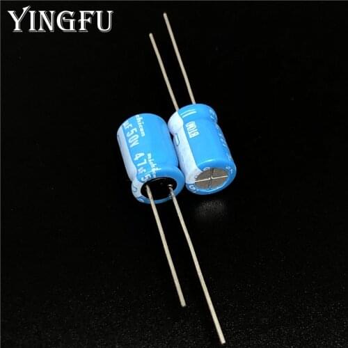 10pcs/50pcs 47uF 50V NICHICON BT Series 8x11.5mm Highly dependable reliability 50V47uF Aluminum Electrolytic capacitor