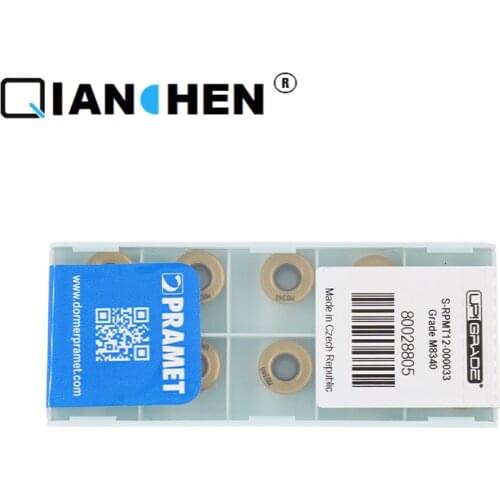 Authentic original PRAMET S-RDMT12-000033 M8340 CNC Round Milling Cutter Insert Ten Pieces of a Box