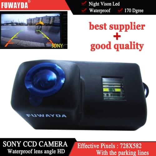FUWAYDA FOR SONY CCD Car Rear View Reverse Parking CAMERA for Peugeot 206 207 306 307 308 406 407 5008 Partner Tepee waterproof