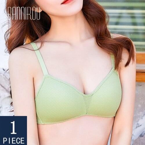 BANNIROU Bra For Woman Bralette Active Wire Free Push Up Lingerie Underwear For Woman Strapless Seamless Solid Free Shipping New