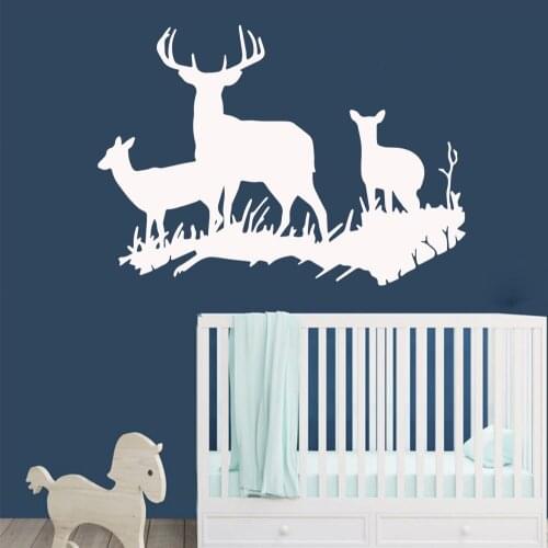 Deer Home Decorations Pvc Decal Home Decor Children House Decoration Murals naklejki na sciane