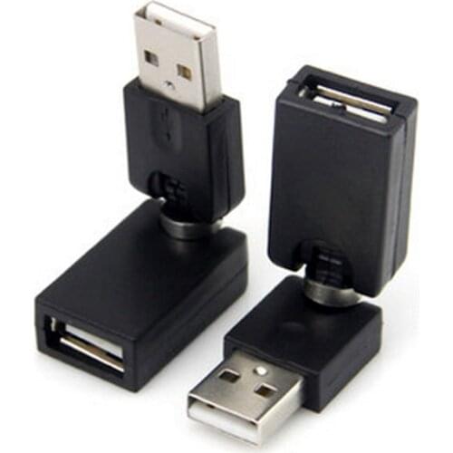 Flexible Swivel Twist Angle 360 Degree Rotating USB 2.0 Adapter Converter GK99