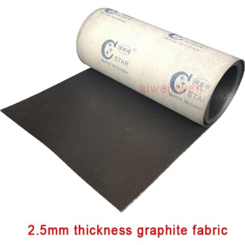 Graphite fabric Graphite cloth for belt sander sanding machine Lubrication with graphite gasket