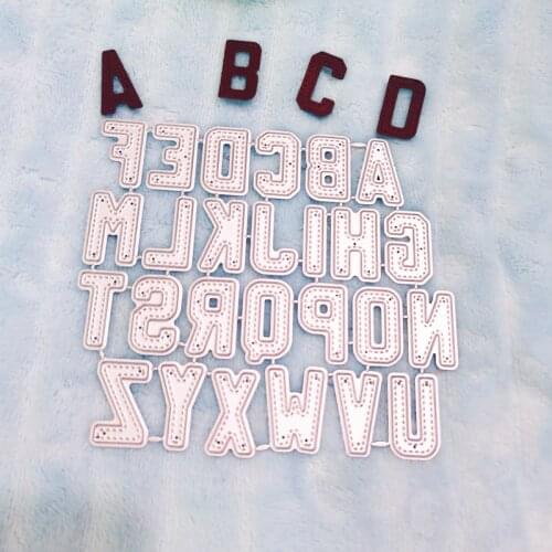 Capital 26, Letras EM inglês Metal cutting die DIY scrapbook album paper card decoration crafts embossing die cutting