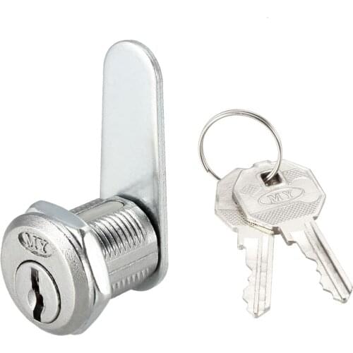 Uxcell Cam Lock 20mm Cylinder Length 48mm Flat Cam Cabinet Locks Keyed Different