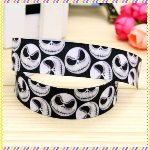 DHK 7/8'' 5yards christmas printed grosgrain ribbon headwear hair bow diy party decoration OEM Wholesale 22mm C1084
