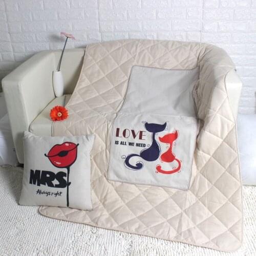 MR MRS RIGHT LOVE MUSTACHE LIP MUTLI FUNCTION SOFA CAR CUSHION WEDDING VALENTINES DAY GIFT THICK LINEN COTTON 45X45CM 110X150CM