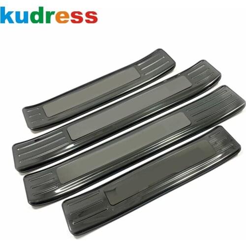 Door Sill Scuff Plate Cover Trim For Toyota Highlander Hybrid 2021 2022 Stainless Steel Welcome Pedal Car Styling Accessories