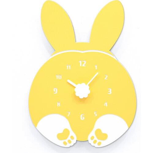 Creativity Cartoon Wall Clocks Silence Small Cute Simple Modern Wall Clocks Childrens Bedroom Reloj Pared Home Art EK50bgz