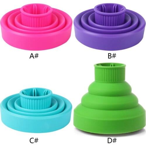 2021 New Silicone Hair Dryer Diffuser Suitable for 4-5cm Dry Blower Thick Frizzy Hair