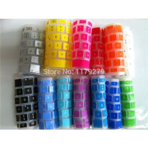 New European German Language Silicone keyboard Cover Protector For Macbook Air Pro 13 15 17